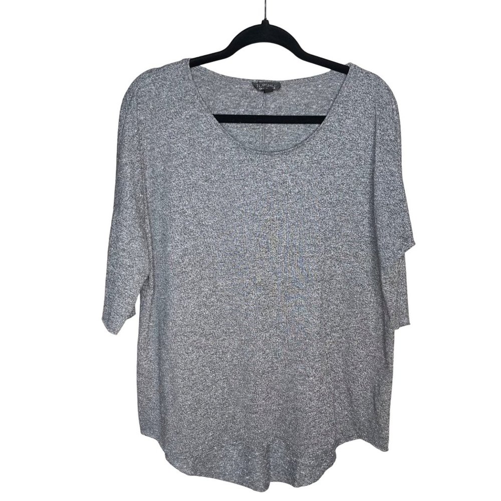 Topshop Gray Hi-Lo Sweater Size 6